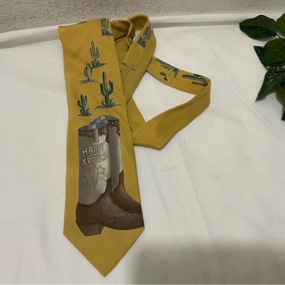 Corvette 100% silk made in Italy Happy trails  Corvette men's necktie TIE. - Picture 2 of 7